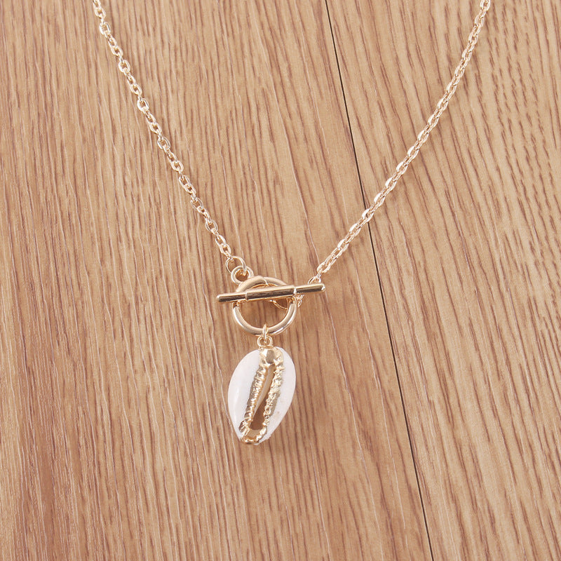 Simple Gold-plated Shell Necklace