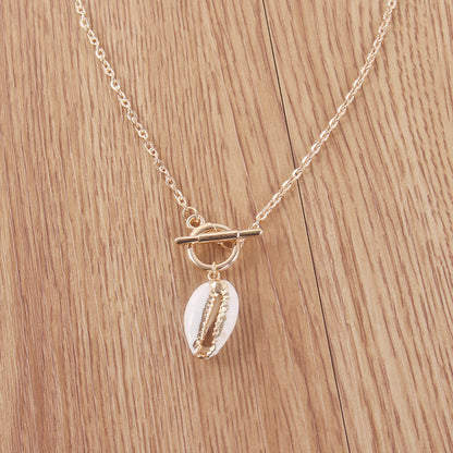 Simple Gold-plated Shell Necklace