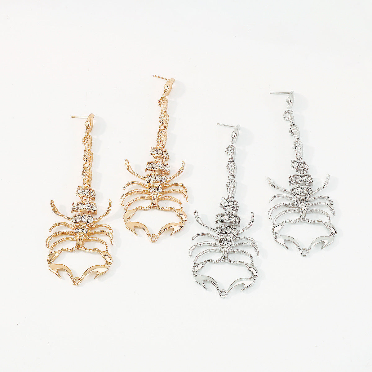 Halloween Scorpion Full Stones Drop Earrings