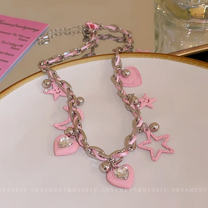 Star-moon Hollow Winding Necklace