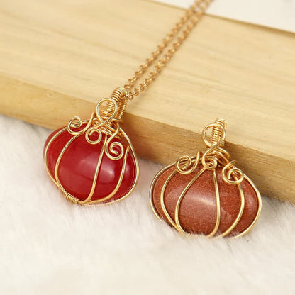 GUARDIAN PUMPKIN - Creative Pumpkin Crystal Necklace