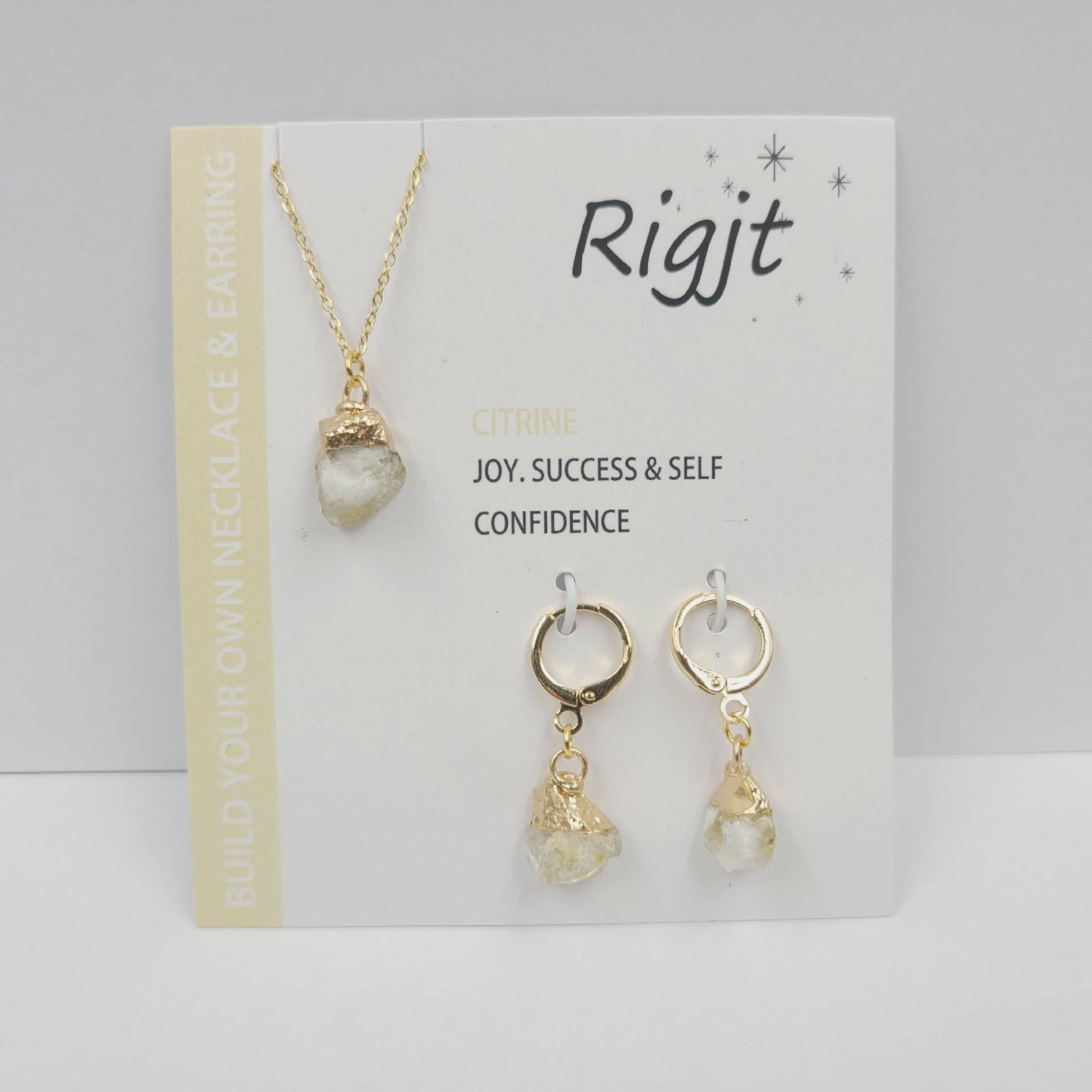 Gold-plated Stainless Steel Necklace Earrings