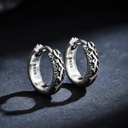 Sterling Silver Vintage Multi-Pattern Earrings