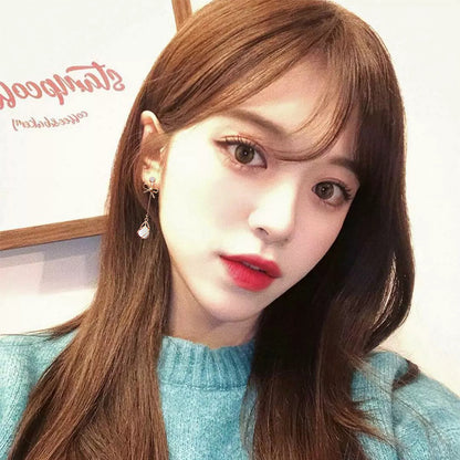 Bow Fringe Catopal Long Earrings