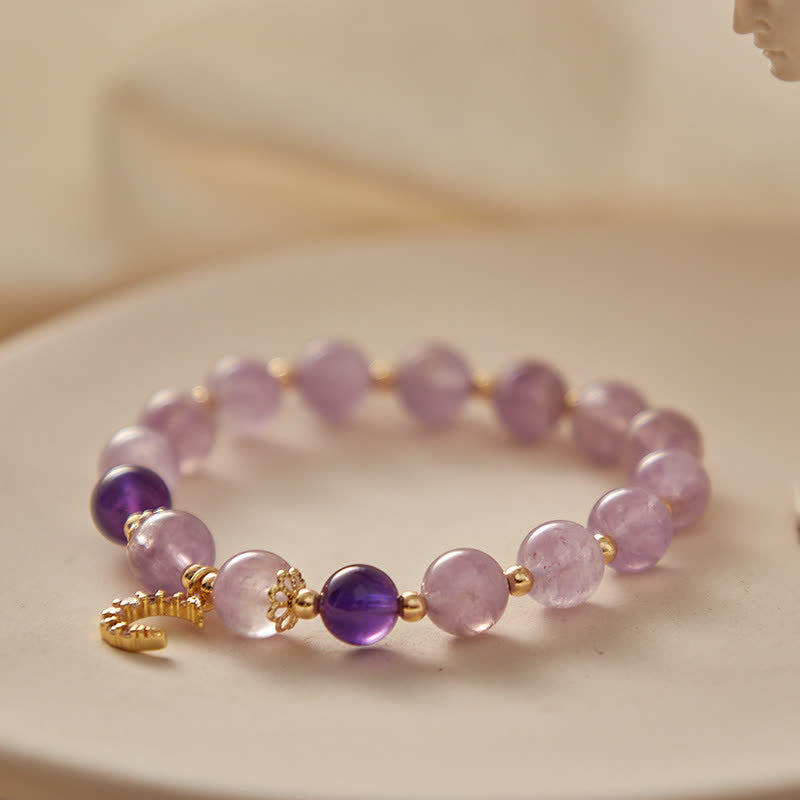 Amethyst Moon Protection Bracelet