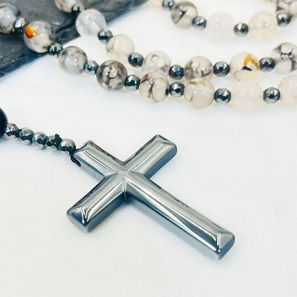 Cross Catholic Rosary Necklace