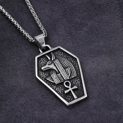 The Dog's Head Looks Like A Stainless Steel Pendant