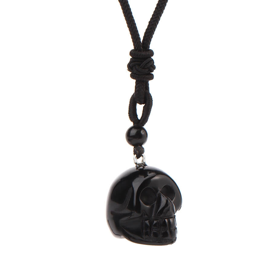 Crystal Halloween Skull Acrylic One-piece Necklace