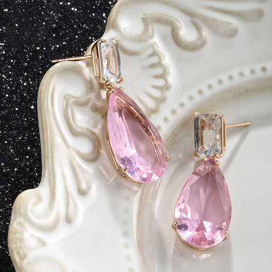Drop-shaped Zircon Light Luxury Niche Earrings