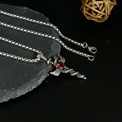 Men's Angel Sword Necklace