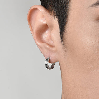 Sterling Silver Vintage Multi-Pattern Earrings