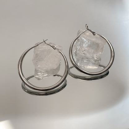 Simple Exaggerated Big Hoop Earrings