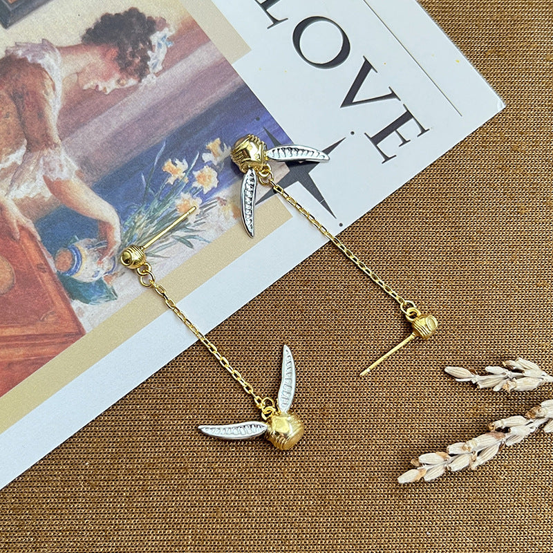 Snitch Drop Earrings Niche Design Earrings