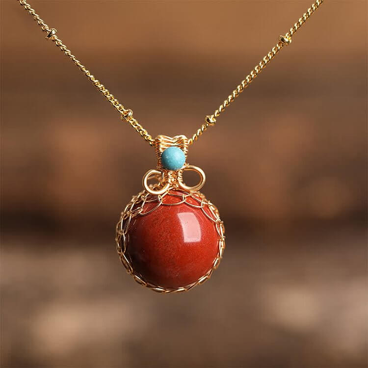 Delicate Natural Crystal Sphere Necklace