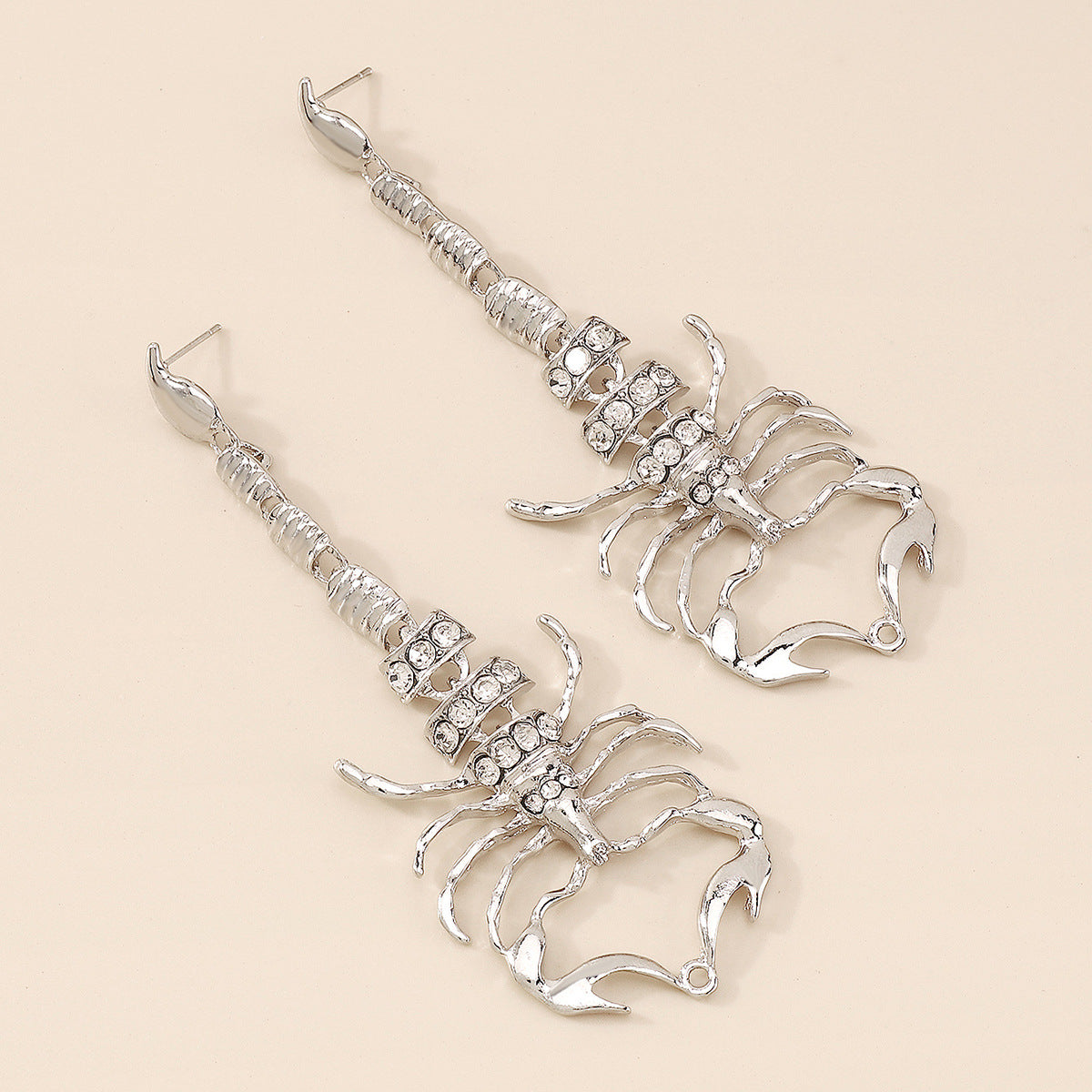 Halloween Scorpion Full Stones Drop Earrings