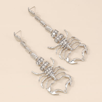 Halloween Scorpion Full Stones Drop Earrings