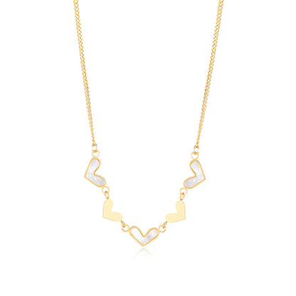 Titanium Steel Female Shell Heart Necklace