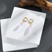 Pink Opal Healing Earrings