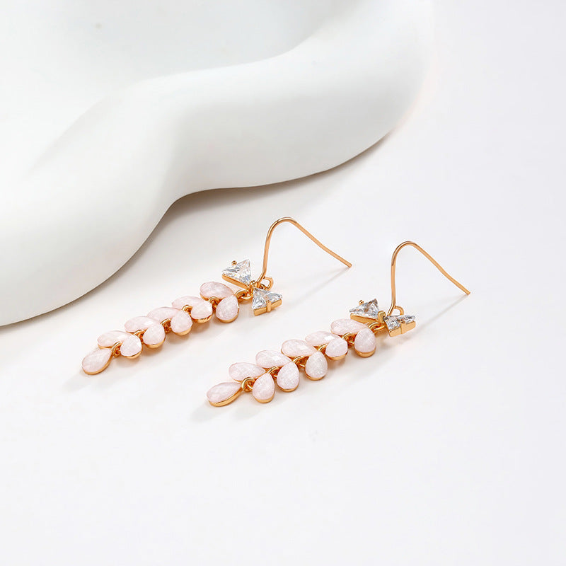 Long Tassel Bow Earrings