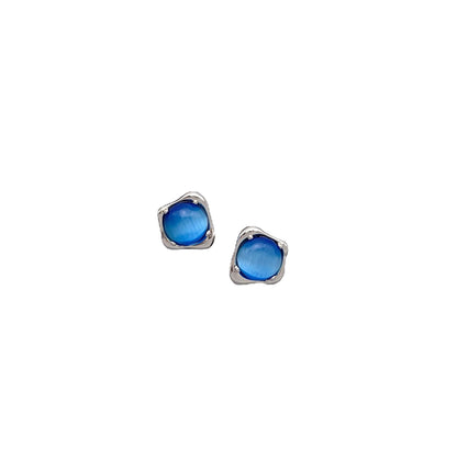 Star 925 Silver Vintage Cat-eye Earrings