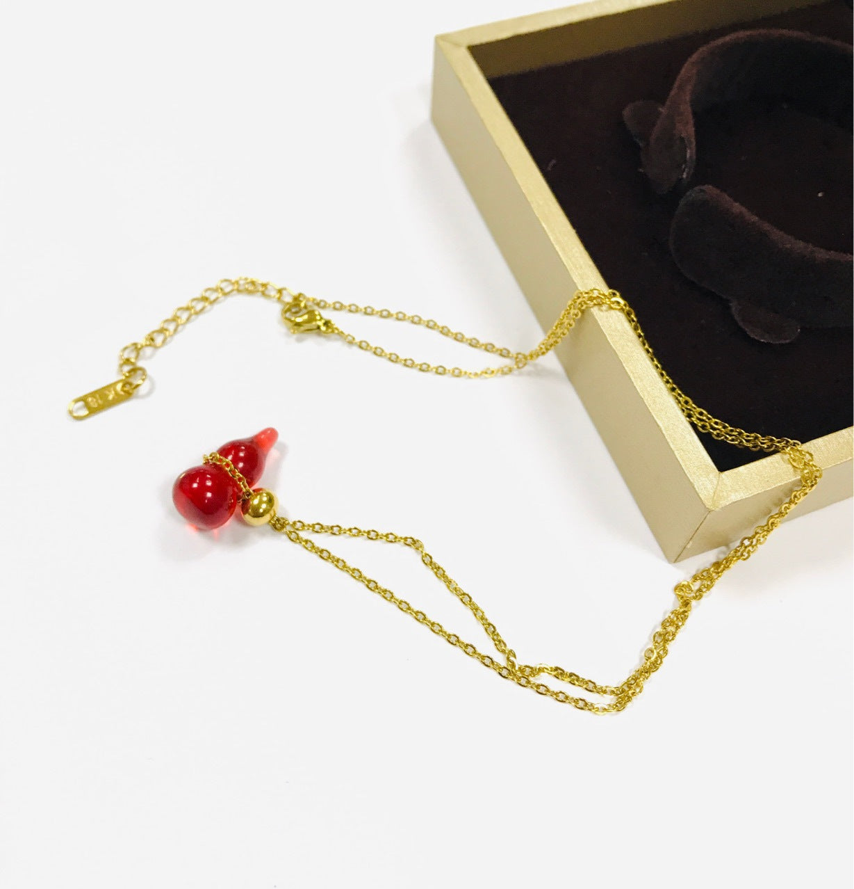 New Ins Flo Collarbone Titanium Steel Necklace