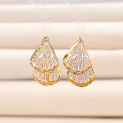 Vintage Fan Adjustable Earrings