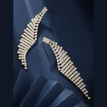 Exaggerated Long Tassel Wing Earrings for Women