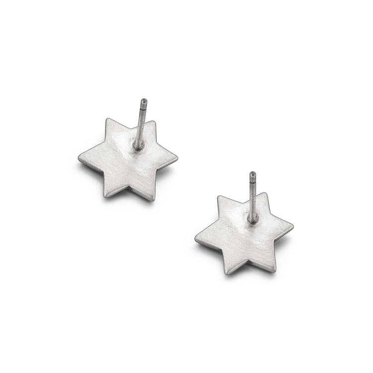 Triangle Eye Of God Sterling Silver Earrings