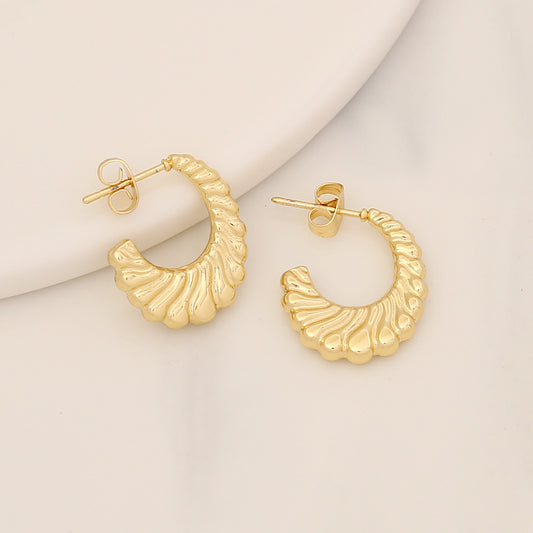 Simple Stainless Steel Geometric Stud Earrings