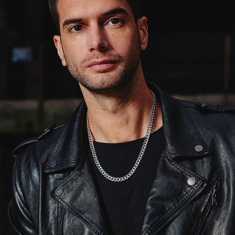 S925 Sterling Silver Cuban Necklaces-8MM