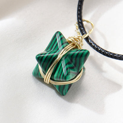 DIVINE LIGHT VEHICLE - Crystal Merkaba Necklace