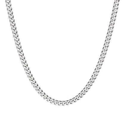 S925 Sterling Silver Cuban Necklaces-8MM