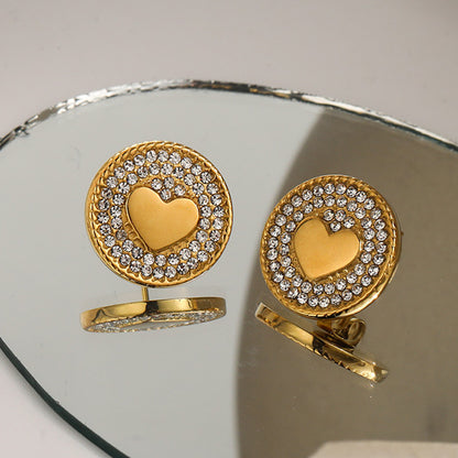 Delicate Stainless Steel Stud Earrings