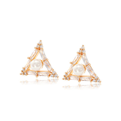 Simple Geometric Triangle Earrings