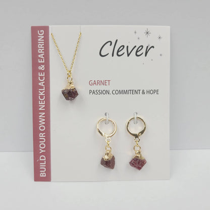Gold-plated Stainless Steel Necklace Earrings