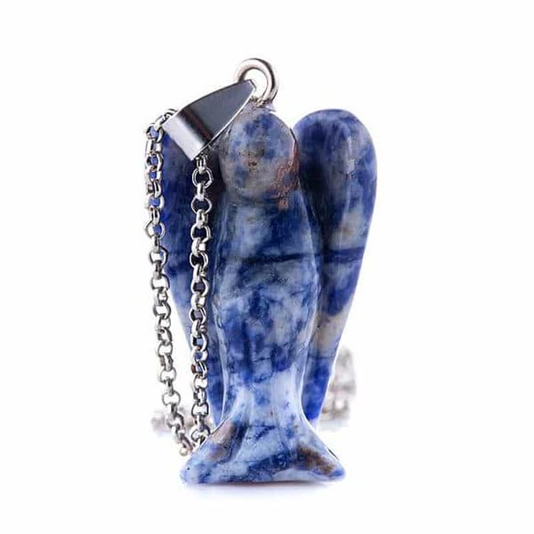 Crystal Guardian Angel Necklace