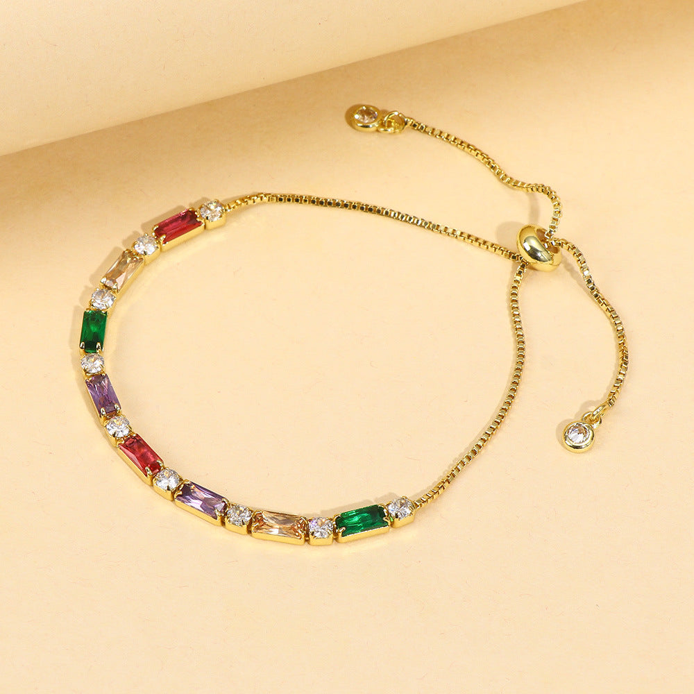 Iridescent Sparkle Colorful Zirconia Jewelry