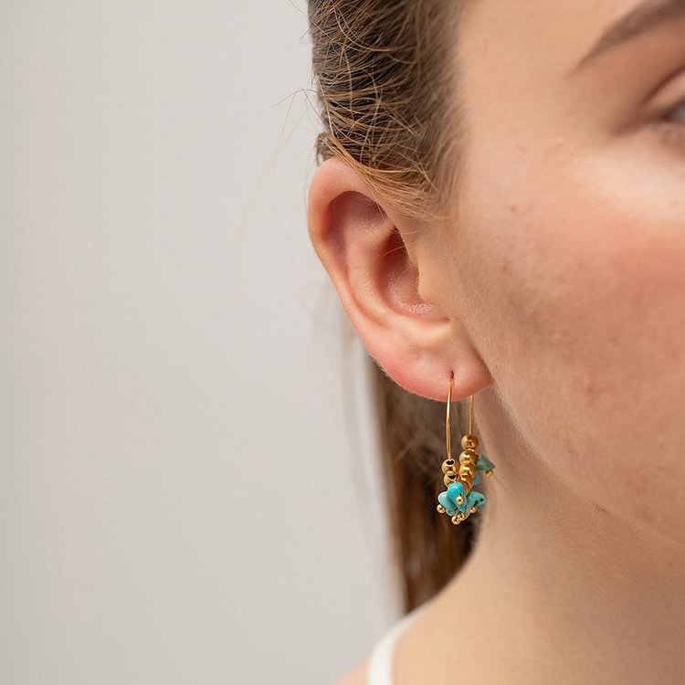 Gravel Stainless Steel Earrings