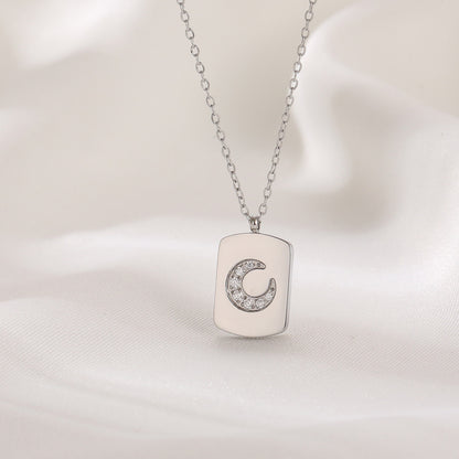 Small Luxury Square Titanium Steel Necklace