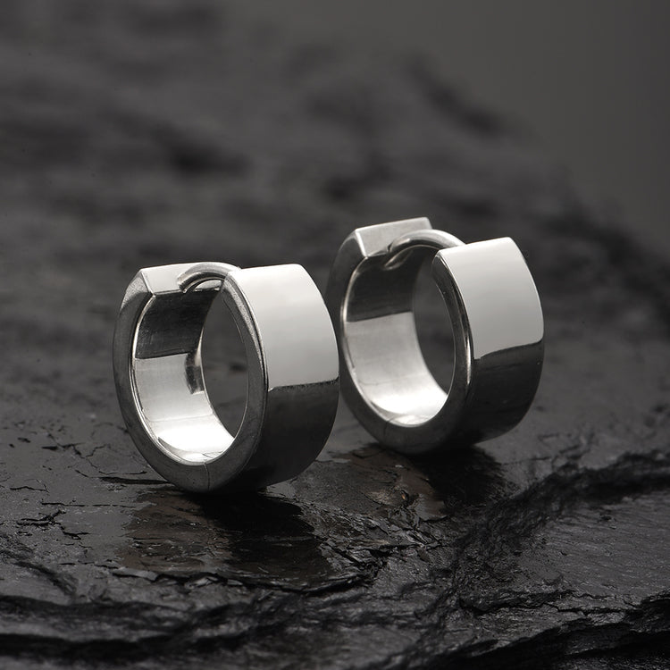 Sterling Silver Chunky Stud Earrings