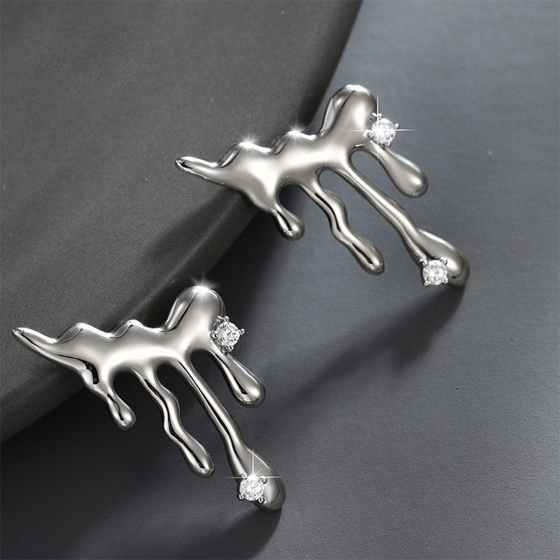 Lava Studs Statement Earrings