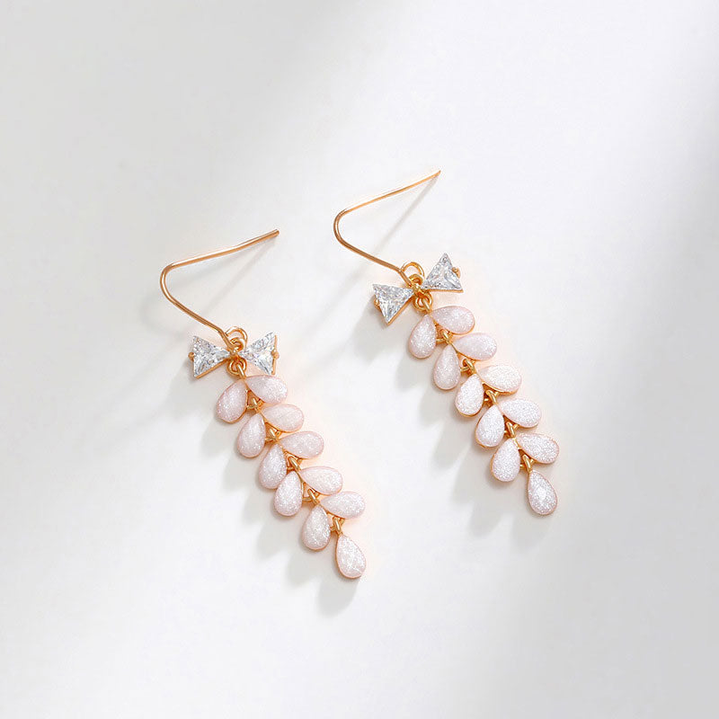 Long Tassel Bow Earrings