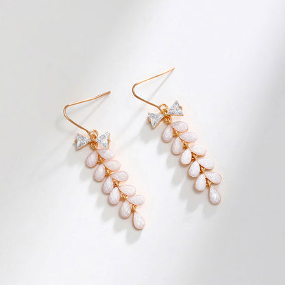 Long Tassel Bow Earrings