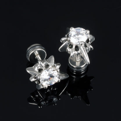 Stainless Steel Star Stud Earrings
