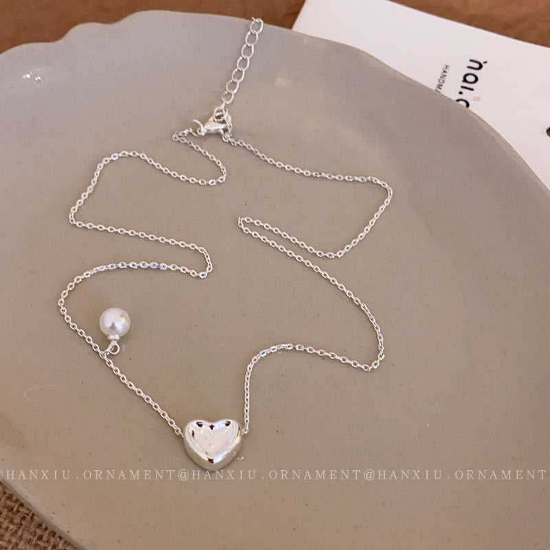 Love Pearl Necklace French Necklace