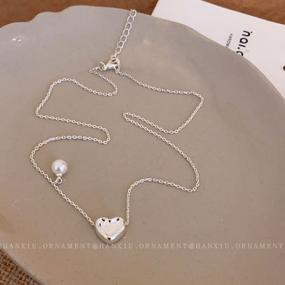 Love Pearl Necklace French Necklace