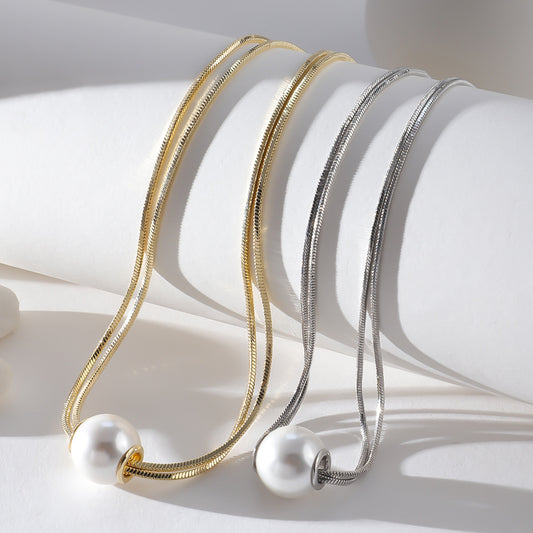 Vintage Double Pearl Necklace