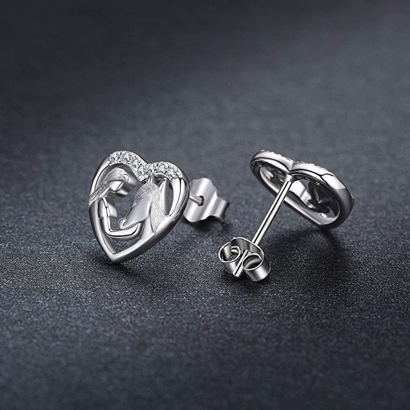 Girl And The Horse Fashion Earrings