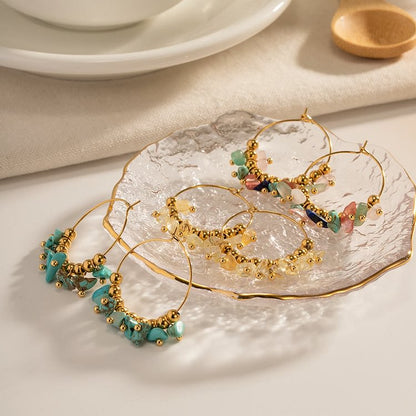 Gravel Stainless Steel Earrings