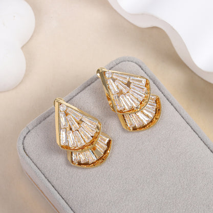 Vintage Fan Adjustable Earrings